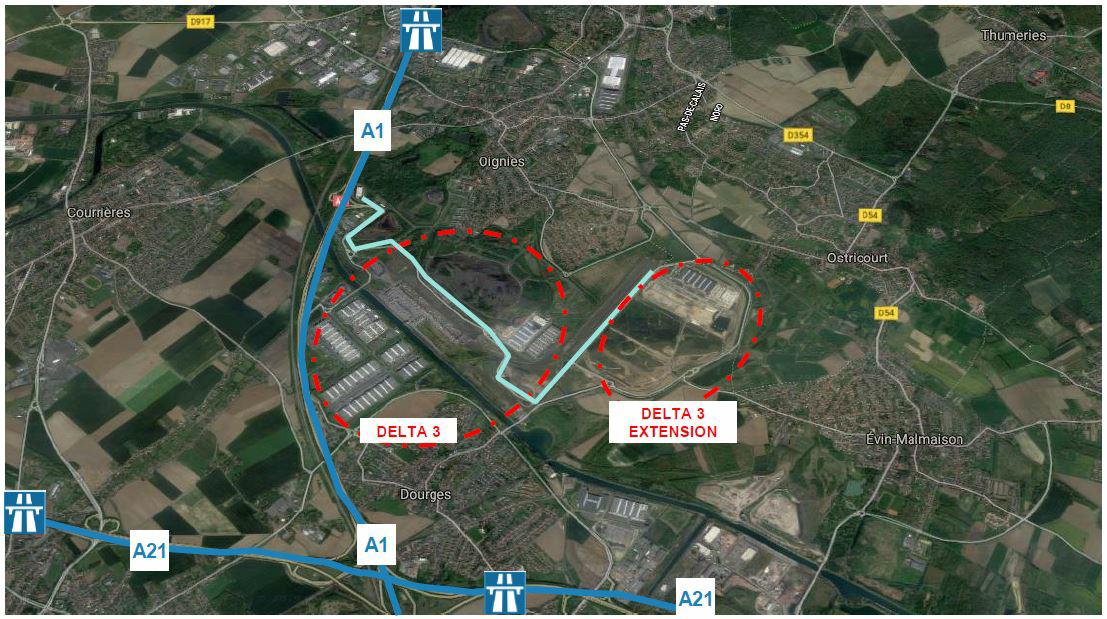 Entrepôt classe a Dourges 12130m² Location entrepôt classe a Dourges Pas-de-Calais OLLOG2201908 1